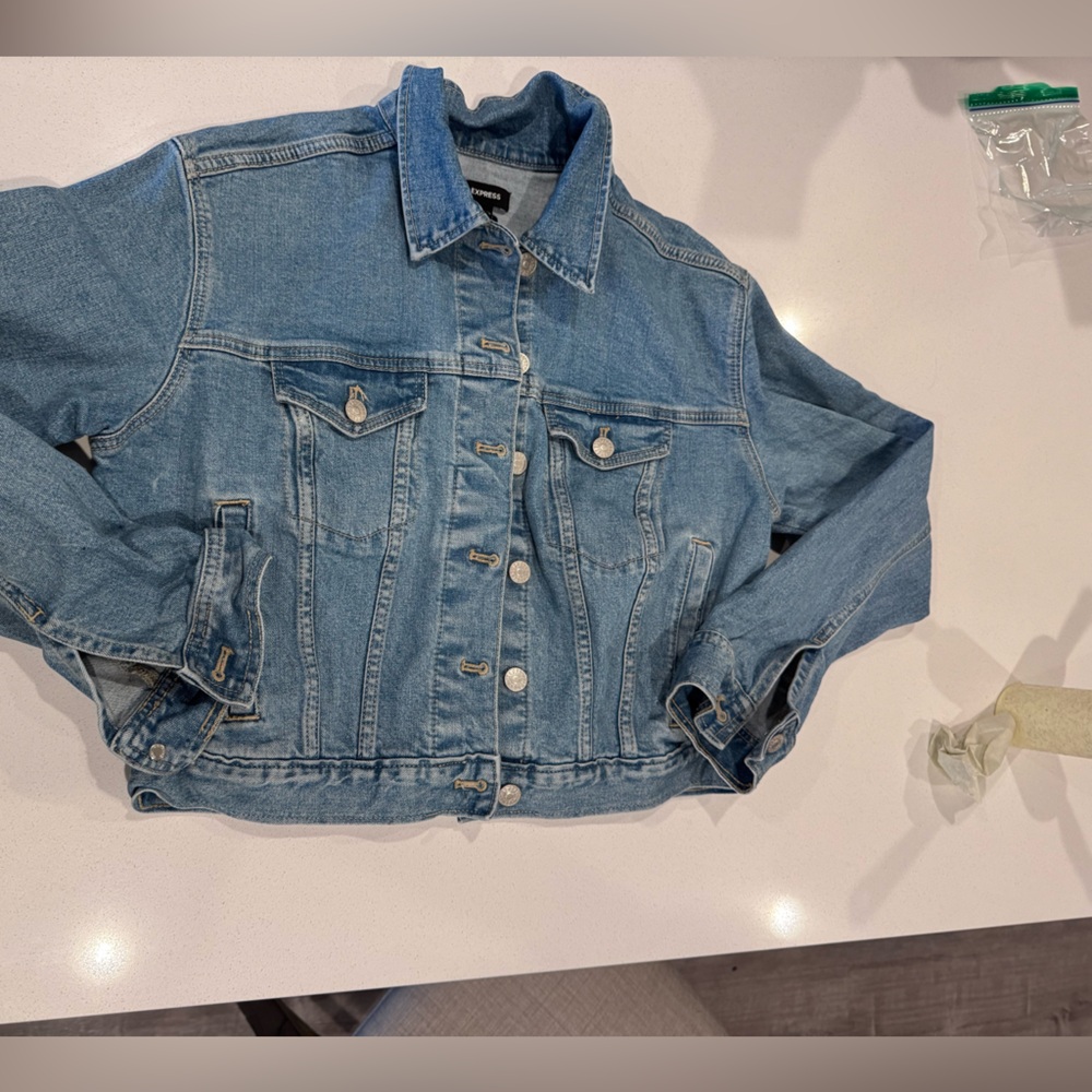 Express Light Blue Denim Jacket
